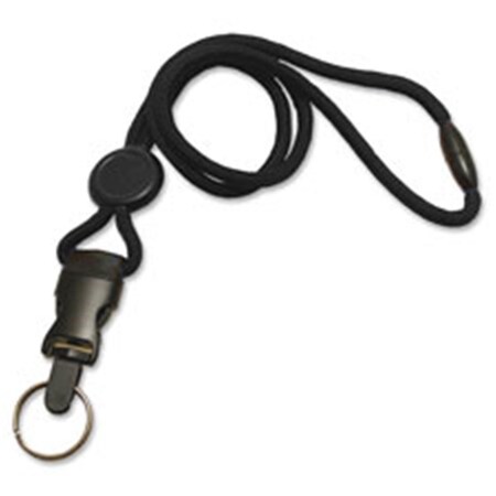 Grillgear Breakaway Lanyard; Detachable Slider Ring; 12-PK; BK, 12PK GR518763